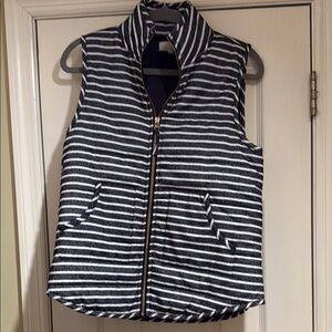 Mud Pie Black and White Striped Vest